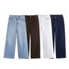 European and American Style, New Women's Clothing, Classic, Versatile High-waisted Wide-leg Jeans 6147120
