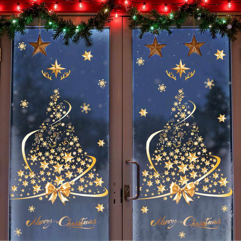 Creative Xmas Decals Large Decor Nástěnná malba Atmosféra Dekor tapety dárek