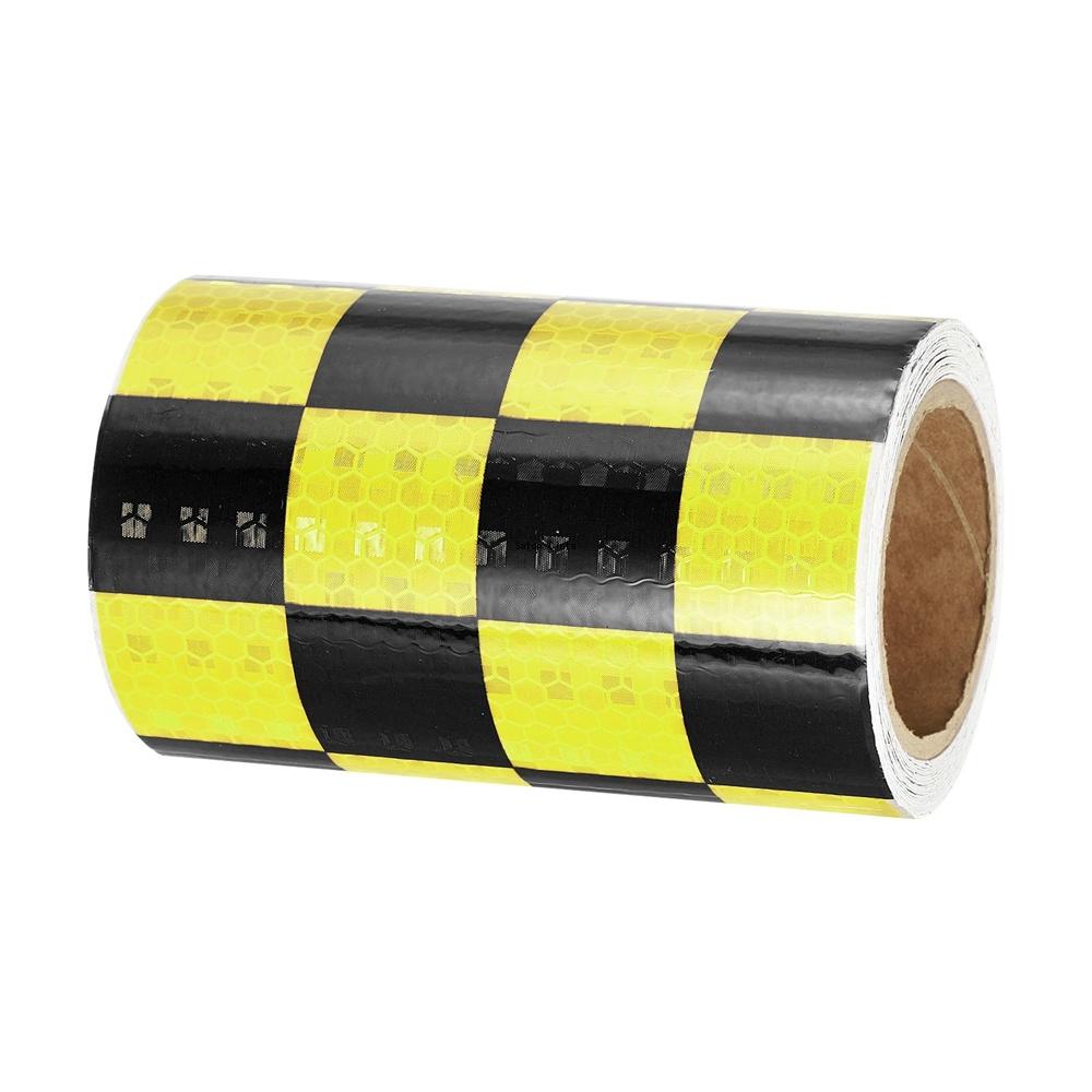 Grid Reflective Tape 10cm*5m Waterproof Self Adhesive High Visibility Caution Warning Safety Strips Reflector Stickers For Truck