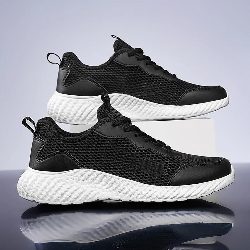 Mode Herren Sneaker Mesh Freizeitschuhe Schnürschuhe Herrenschuhe Leichte Vulkanisierte Schuhe Walking Sneaker Zapatillas Hombre