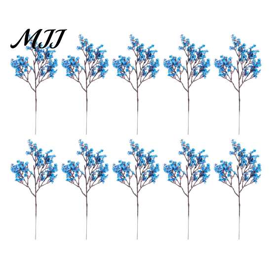 Vivid Atmosphere Room Ornaments 10Pcs Babys Breath Artificial Flowers, Real Touch Fake Silk Flowers Versatile Vase Flower Fillers for Home Indoor