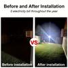 Intelligent LED solar light outdoor sensing wall light 3-mode light control decorative garden safety lighting suitable for courtyards and villas