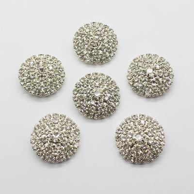 10 Stück 25mm Rundbogen Klare Strasssteine Knöpfe Mit Öse DIY Nähen Kristall Hochzeit Dekorativ Kleidung Handwerk Zubehör