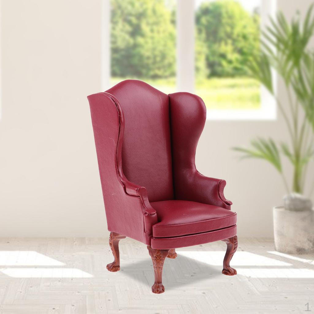 

1/6 Scale Action Figure Sofa Dollhouse Furniture for Inch Hobbyist Doll Fashion Decoration red single