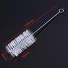 Szczotka ze stali nierdzewnej z długim uchwytem i nylonowym włosiem: Idealne do czyszczenia szklanych pojemników, probówek i butelek na wodę