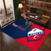 FC Utrecht Maßgeschneiderter Kristall-Samt-Teppich, Personalisierter Namens-Textdruck, Fußball-Logo Weiche rutschfeste Fußmatte Heimdekoration Geschenk