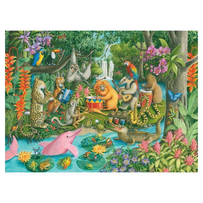 Puzzle - ravensburger - l'orchestra degli animali - 100 pièces - multicolore - pour enfants 6 ans et plus