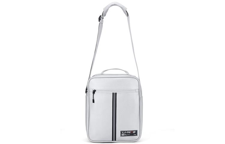 Li Ning Synthetic Leather Table Tennis Bag, Shoulder Bag Regular Unisex Gray ABDS225-2