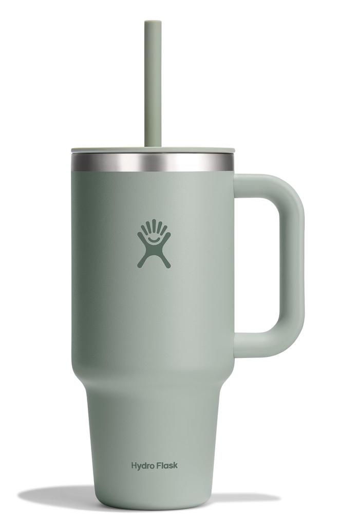 All Around Travel Tumbler, 32oz (946ml), Agave, Insulated, Straw, Handle (Authentic Japanese Product)