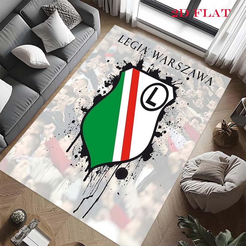 Legia Warsaw poster Carpet Rug for Living Room Bedroom Home Sofa Decoration,Kids play Nonslip Floor Mat