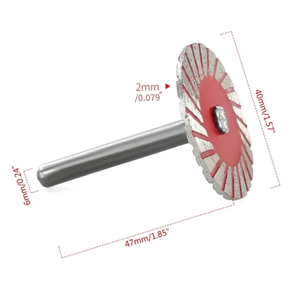 10-piece Pack Stone Carving 40mm Diamond Saw Blades Diamond Cutting Discs Cutting Wheel Blades Suitable For Granite, Marble, Ceramic And Tiles