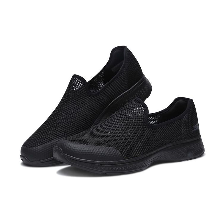 Skechers Go Walk 4 Simple Comfortable Slip-On Casual Shoes Men Shoes Black 54158-BBK