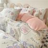 Cartoon Fresh Cotton Bedding Set 133x72 Thread Count Dorm