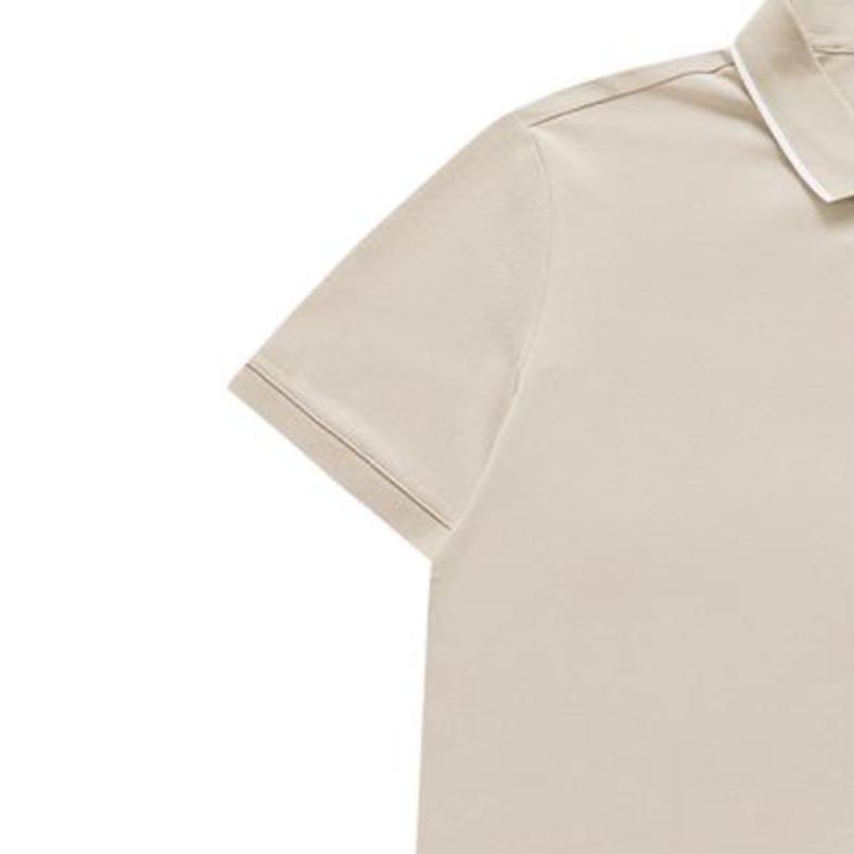 FILA Fusion FOB Series Solid Color Knitted Short Sleeve Polo Shirt Men tops Feather-Gray T11M423106F-GY