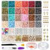 Polymer Clay Beads Bracelet Making Set Easy To Use Beading Set Crafts Accessories For Kids Interested In Jewelry Making