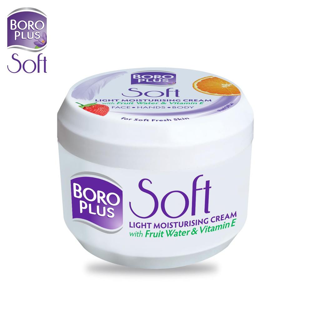BoroPlus Soft Light Moisturising Cream 300 Ml Pack of 1 | 24 Hour Hydration for Face Hands Body