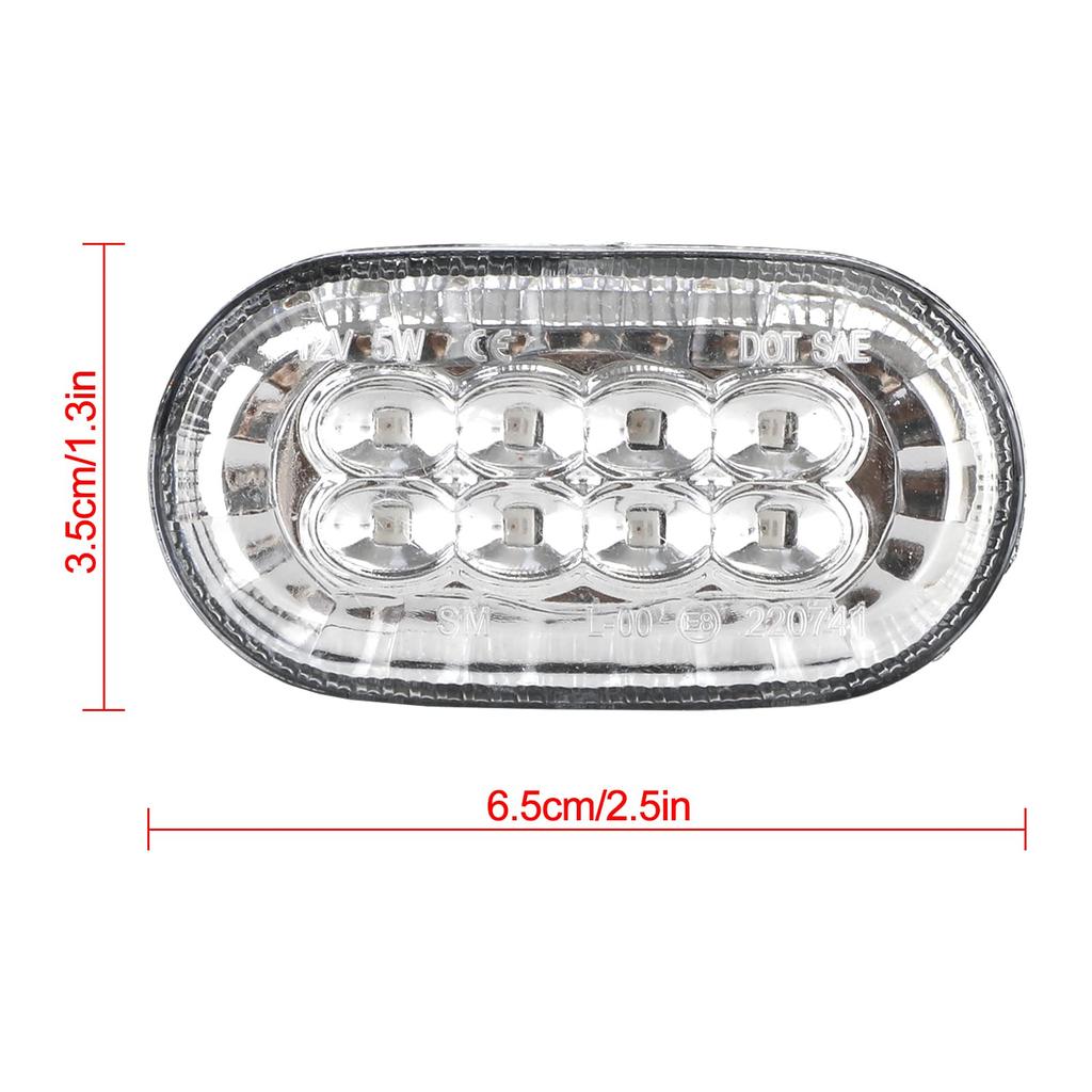 Bruce Shark LED Side Turn Signals for the New Jimny Compatible with the Jimny Jimny Sierra LED Side Turn Signals with Clear Lenses and Genuine Amber