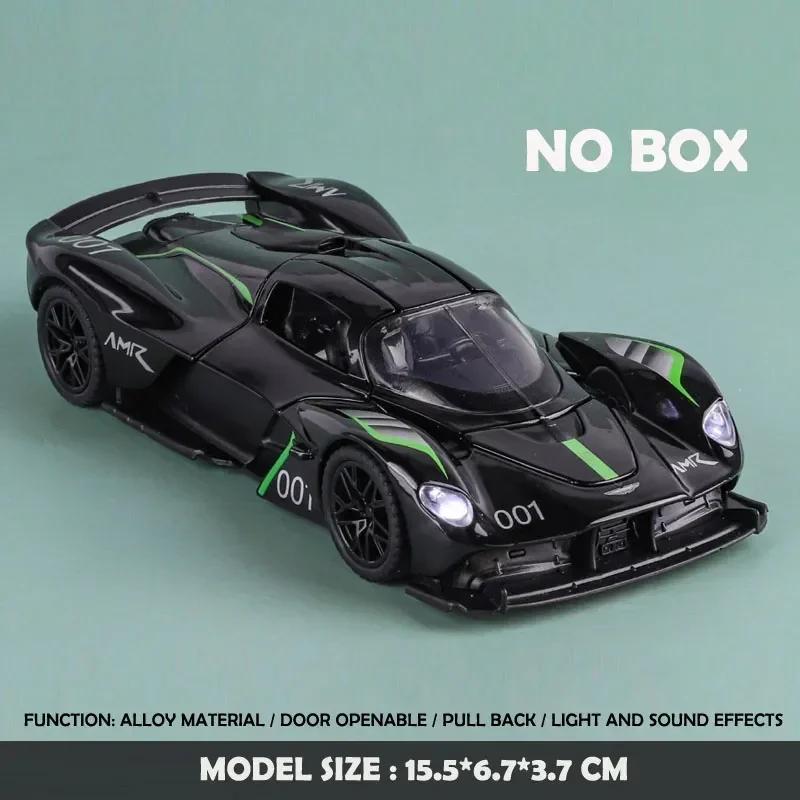 1:32 Martin Valkyrie Racing Car Alloy Car Diecast Model Sound Light Toy Model Display Ornaments Children's Toy Gift