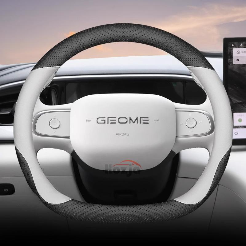 Leather Car Steering Wheel Cover for Geely Geome Geometry A C Steering Covers Steering Covers
