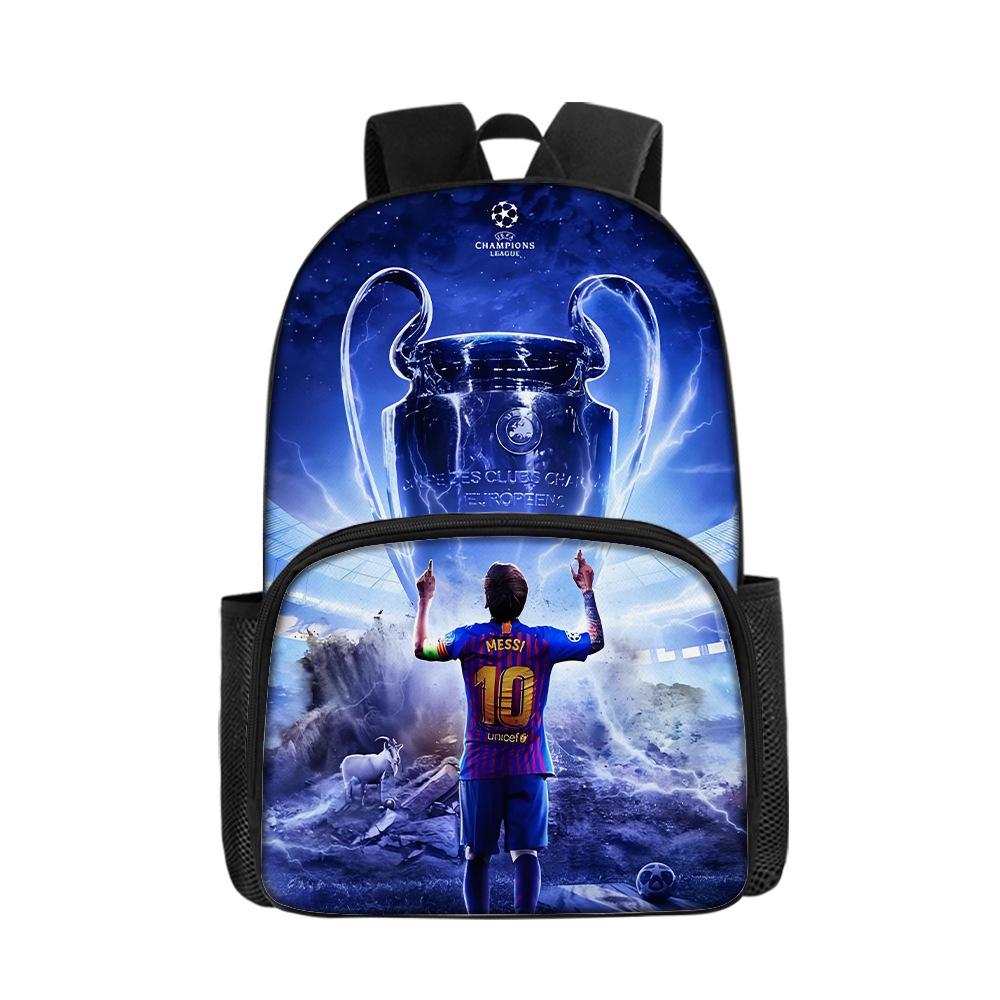 Football Schoolbag Surrounding Primary And Secondary School Students Backpack Miami International Player Backpack Single-Layer Bag