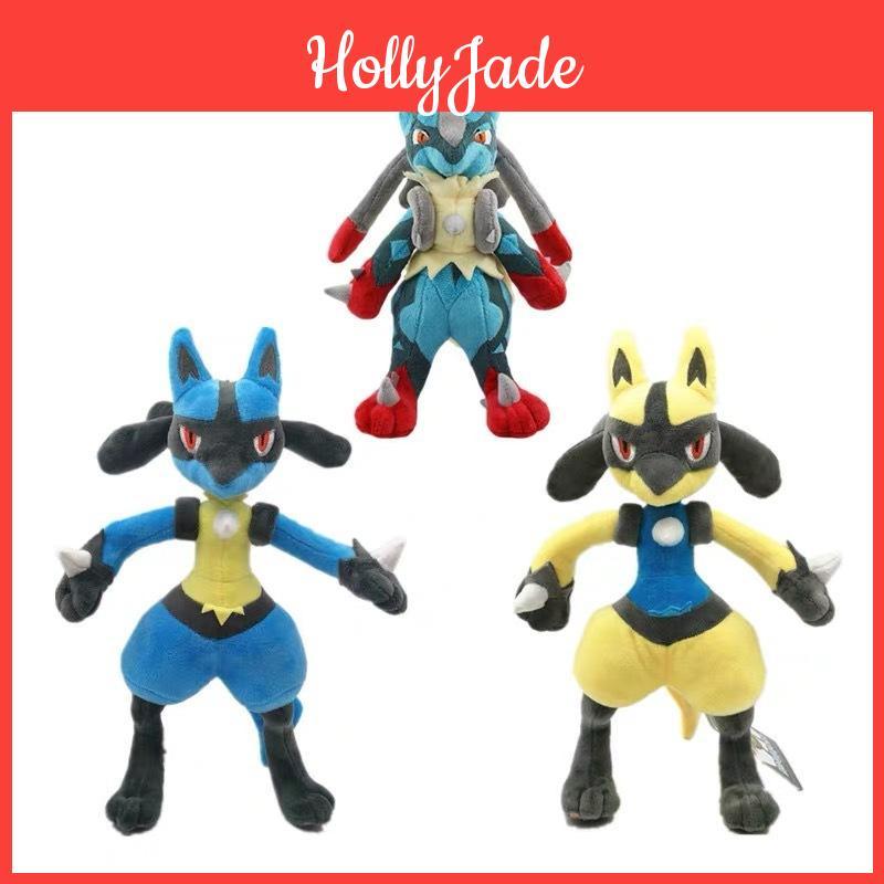 Peluche Luc Lucario Pokemon Luc Scintillante da 12 Pollici Giocattolo Morbido Con Colori Vivaci Per Bambini