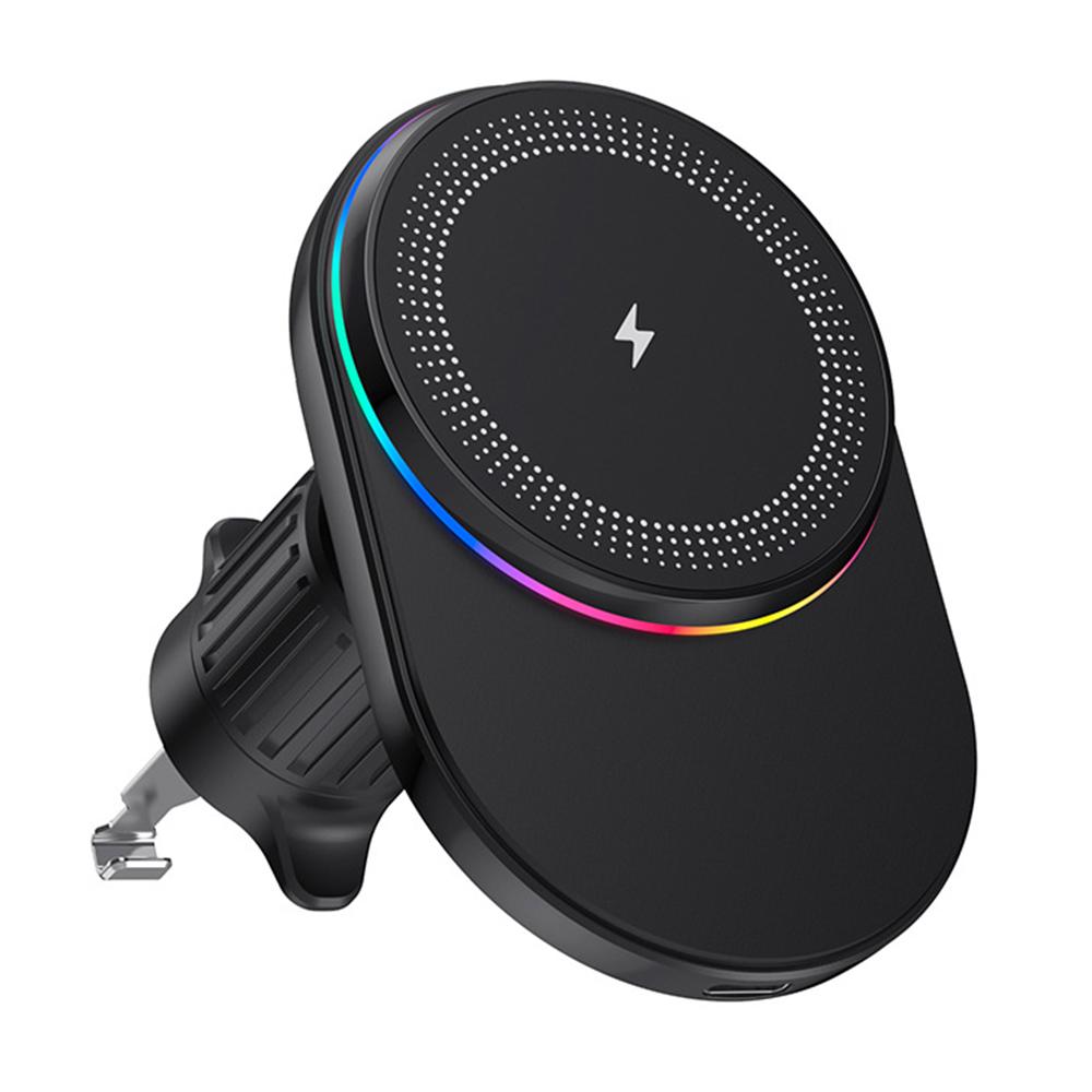 Magnetic Wireless Charger Car Air Outlet Mount Cell Phone Bracket Holder A