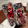 Spiderman Marvel Transparent Phone Case For iPhone 17 Pro Max 17E 11 12 13 14 15 16 Pro Max 15 Plus 17 Air 16E 7 XS Soft Cover