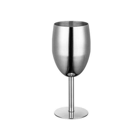 Stainless Steel Red Party Wine Goblet Bar Juice Beer Drink Champagne Cup