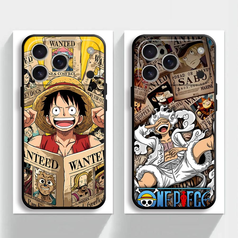 Anime OneS P-ieceS Pouzdro na telefon pro iPhone 17 Pro Max 7 8 12 11 SE 16 XS XR 14 15 Plus Air 13 Mini