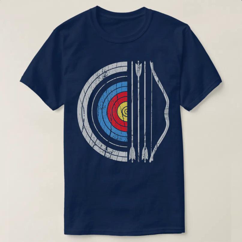 Archery Target Bow And Arrow Archer Retro Vintage TShirt 100 Cotton ONeck Short Sleeve Summer Casual Mens Tshirt Streetwear
