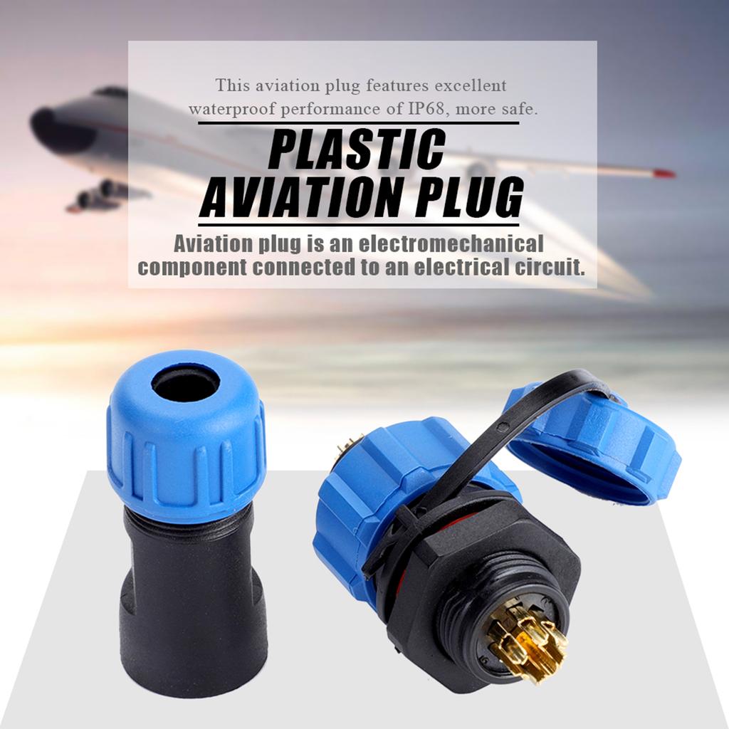 IP68 SP13 2Pin 3Pin 4Pin 5Pin 6Pin 7Pin 9Pin Waterproof Plastic Plug Socket Connector