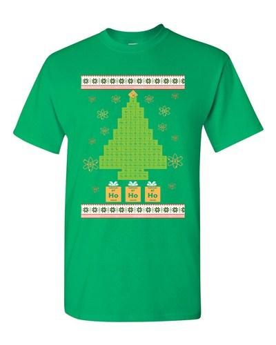 Elements Xmas Tree Ugly Christmas Holiday Gift Funny Adult DT T-Shirt Tee Unisex T-Shirt XXXL
