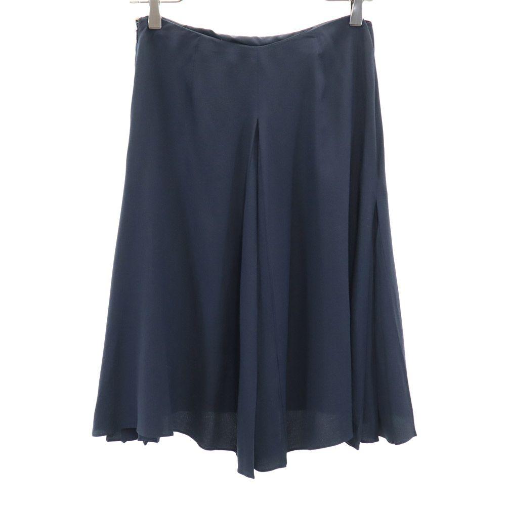MARNI made in Italy Midi length flare skirt 38 Navy Women Used