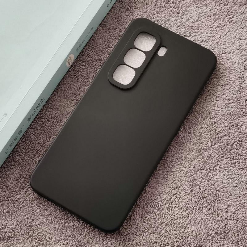 

Чехол для Infinix Hot 50 Pro Plus Hot 50 4G 5G, Мягкий черный матовый силиконовый чехол из ТПУ для телефона Infinix Hot 50 Pro Hot 50i, Задняя крышка Hot 50i чёрный