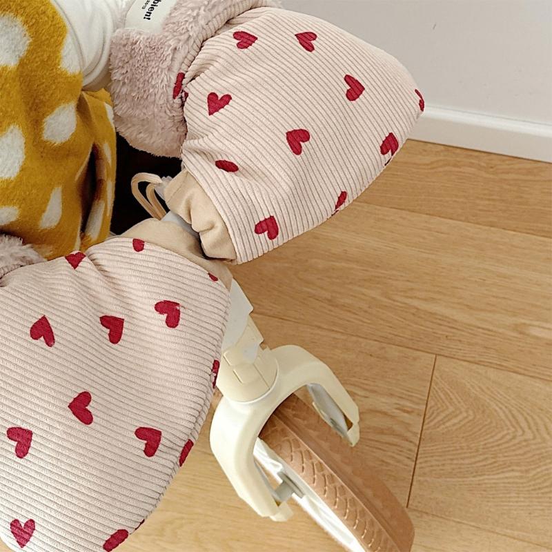 Windproof Infant Stroller Hand Muffs Outdoor Sports Mittens Cartoon Hand Warmer Scooter Gloves Accessory for Winter