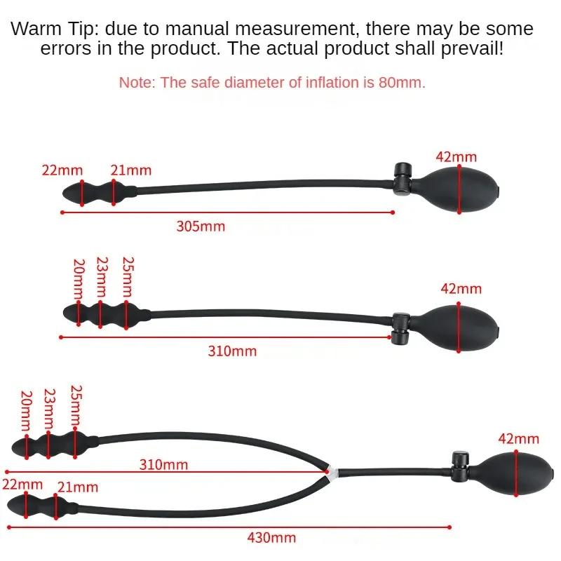Inflatable Anal Plug Expandable Dildo Pump Butt Plug Anal Dilator Bdsm Sex Toy Gay Prostate Massage For Anus Enlargement By Pump