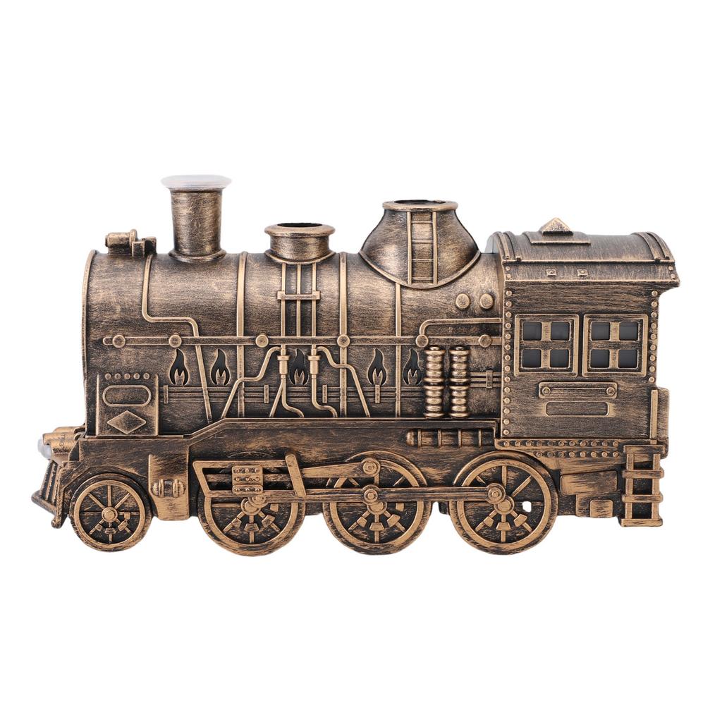 Train Humidifier 300ml Cool Mist Quiet Aromatherapy Diffuser Vintage Steam Train Diffuser for Bedrooms Office Desktop