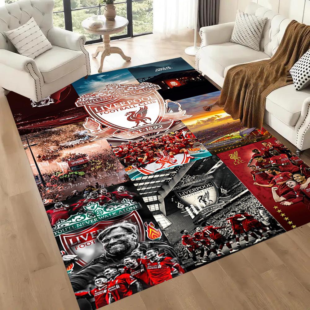 Liverpool Football Club Floor Mat Perfect For Study Room Dormitory Kitchen Entryway Antislip Carpet Decorate Offices Birthdaychristmas Gift