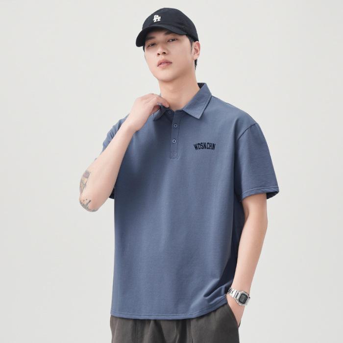 New Summer T-shirt Loose Lapel Short-sleeved POLO Shirt T-shirt