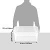Großer Transparenter Reptilienkäfig mit Belüftung, Tragbare Kunststoff-Terrariumbox für Echse Schlange Gecko Transport