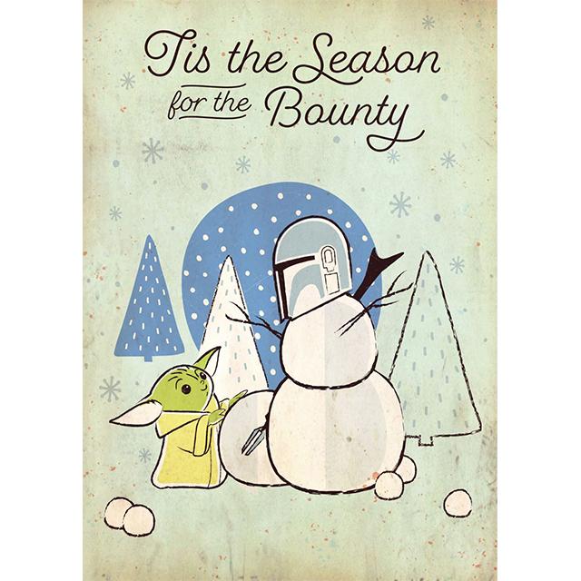 Disney Star Wars Christmas Cute Grogu Prints Poster Canvas Painting Modern Wall Art Pictures Living Room Bedroom Home Decoration