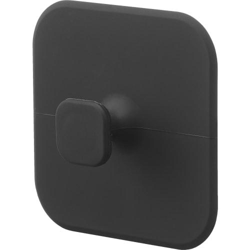 Yamazaki Tower Magnetic Kitchen Silicone Sponge, Black, W9.5 x D9.5 x H3cm, Dishwasher Safe, Floating Storage, Dishwasher Safe, 1845