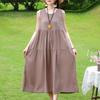 Vestido sin mangas de talla grande para mujer, vestidos largos casuales sueltos, ropa de verano vintage