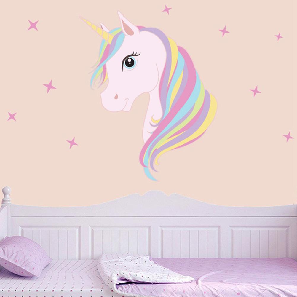 1 Pc Unicorn Theme Wall Sticker Fantastic Safe Waterproof Wallpaper For Children S Room Porch Kupit Nedorogo Vygodnye Ceny Besplatnaya Dostavka Realnye Otzyvy S Foto Joom