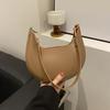 New Fashionable High-end Moon-shaped Baseball Bag Showing Luxury Women's Single Shoulder Bag Underarm Hobo Bag