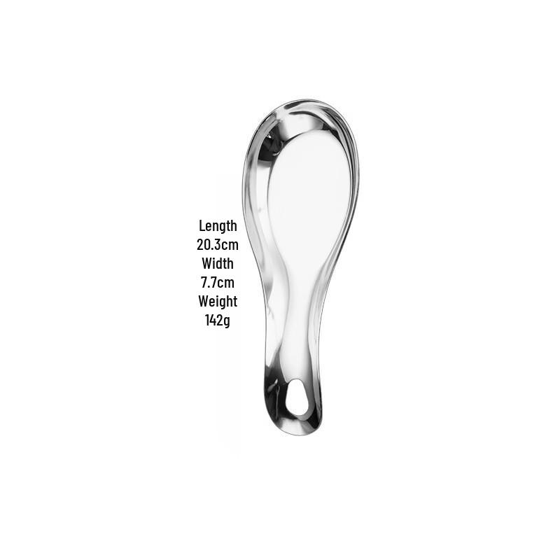 Ruhan Ceramic Hotpot Ladle & Spoon Set with Silver Rest Plates