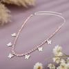 Exquisite Workmanship Butterfly Pendant Necklace Long Time Service Guaranteed Butterfly Choker Chain