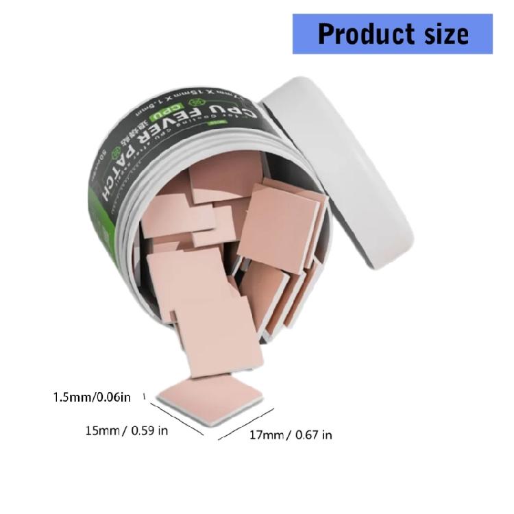 Pack of 50 Heat Resistant Silicone Thermals Pad for DIY Enthusiasts and Repair Technicians