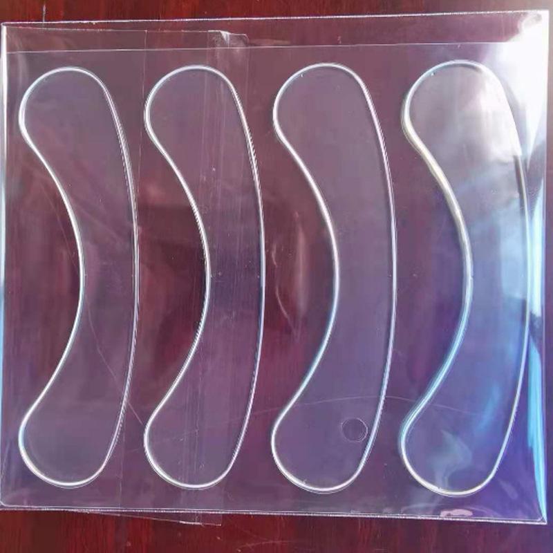 Reusable Silicone Anti-Wrinkle Patch Set: Neck, Forehead, and T-Shaped Breast (11 Pieces)