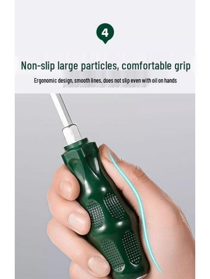 Durable One-Piece Magnetic Torx & Phillips Screwdriver and Pry Bar: High Hardness, Hammer-Ready Flat-Head Design